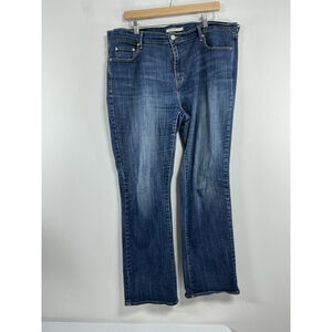 Womans Excellent Levi Straus 505 Straight Blue Jeans Size 16 0245/D-5